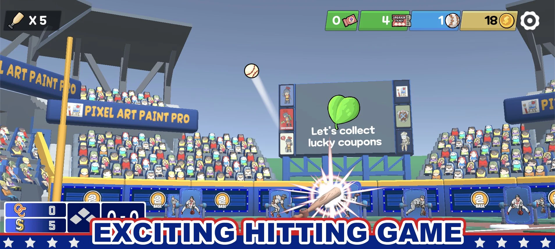 Pin baseball games - slugger screenshot